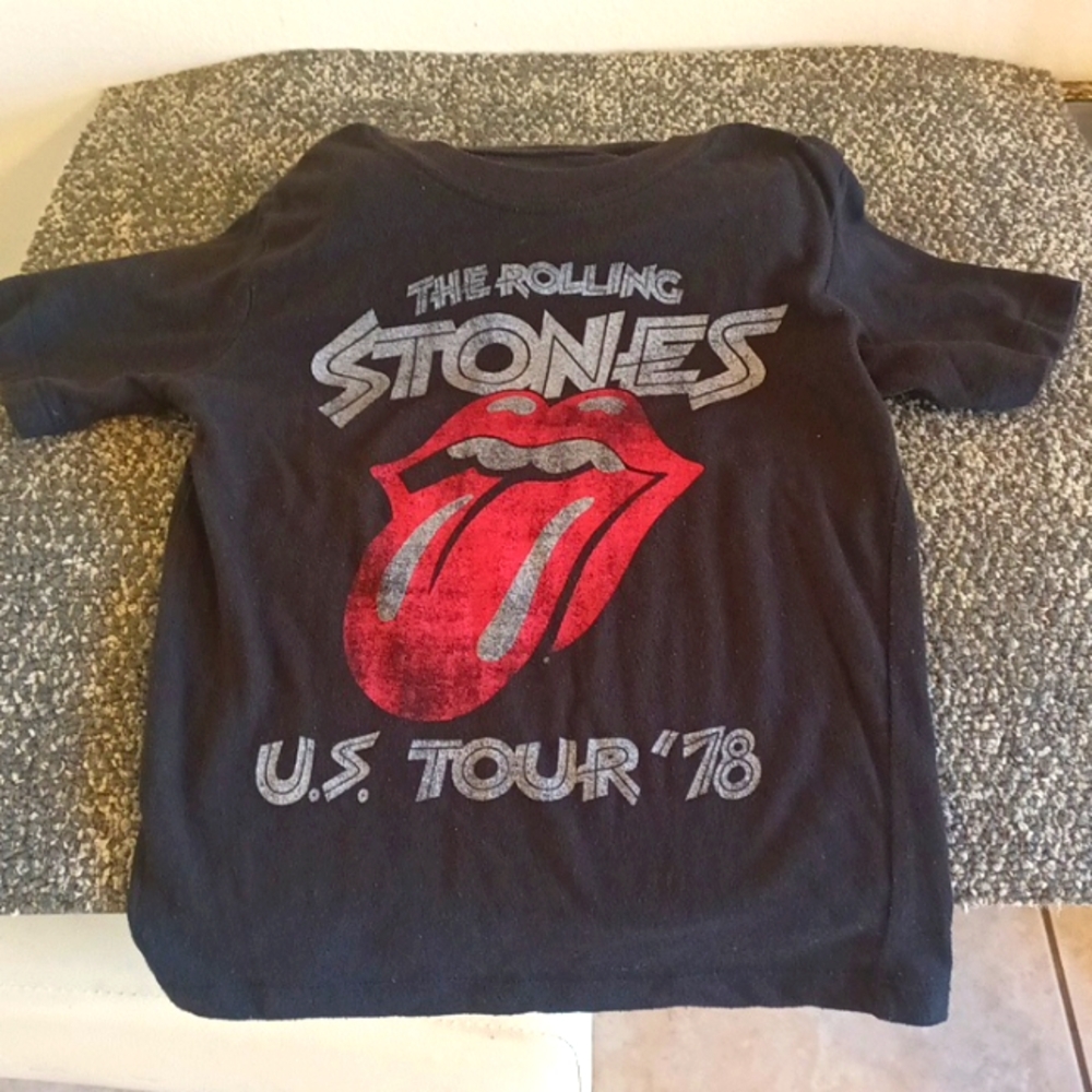The Rolling Stones 1978 black 5T kids short sleeve t shirt